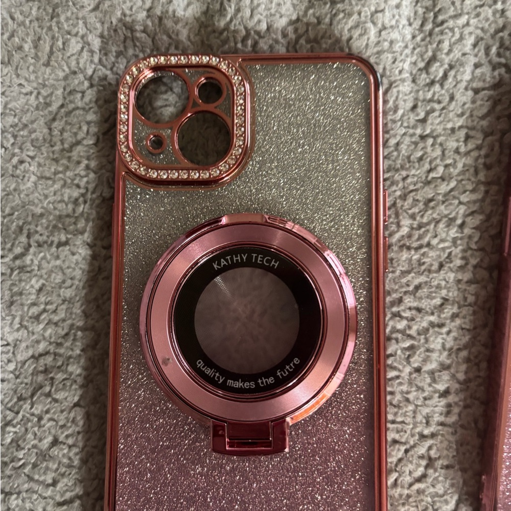 Rose Gold Glitter Phone Case/Brand new